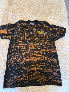 Miller high life Bleached Black Tee